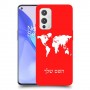 מפת העולם כיסוי מגן קשיח בעיצוב אישי עם השם שלך ל OnePlus 9 יחידה אחת סקרין מובייל
