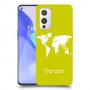 מפת העולם כיסוי מגן קשיח בעיצוב אישי עם השם שלך ל OnePlus 9 יחידה אחת סקרין מובייל