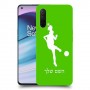 כדורגל - אישה כיסוי מגן קשיח בעיצוב אישי עם השם שלך ל OnePlus Nord CE 5G יחידה אחת סקרין מובייל