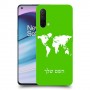 מפת העולם כיסוי מגן קשיח בעיצוב אישי עם השם שלך ל OnePlus Nord CE 5G יחידה אחת סקרין מובייל