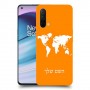 מפת העולם כיסוי מגן קשיח בעיצוב אישי עם השם שלך ל OnePlus Nord CE 5G יחידה אחת סקרין מובייל