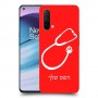 רופא סטטוסקופ כיסוי מגן קשיח בעיצוב אישי עם השם שלך ל OnePlus Nord CE 5G יחידה אחת סקרין מובייל
