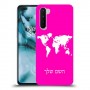 מפת העולם כיסוי מגן קשיח בעיצוב אישי עם השם שלך ל OnePlus Nord יחידה אחת סקרין מובייל