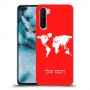 מפת העולם כיסוי מגן קשיח בעיצוב אישי עם השם שלך ל OnePlus Nord יחידה אחת סקרין מובייל