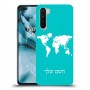 מפת העולם כיסוי מגן קשיח בעיצוב אישי עם השם שלך ל OnePlus Nord יחידה אחת סקרין מובייל