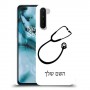 רופא סטטוסקופ כיסוי מגן קשיח בעיצוב אישי עם השם שלך ל OnePlus Nord יחידה אחת סקרין מובייל