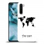 מפת העולם כיסוי מגן קשיח בעיצוב אישי עם השם שלך ל OnePlus Nord יחידה אחת סקרין מובייל