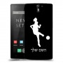 כדורגל - אישה כיסוי מגן קשיח בעיצוב אישי עם השם שלך ל OnePlus One יחידה אחת סקרין מובייל