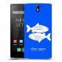 דגים כיסוי מגן קשיח בעיצוב אישי עם השם שלך ל OnePlus One יחידה אחת סקרין מובייל