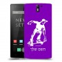 ילד סקייטבורד כיסוי מגן קשיח בעיצוב אישי עם השם שלך ל OnePlus One יחידה אחת סקרין מובייל