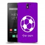 כדורגל - כדור כיסוי מגן קשיח בעיצוב אישי עם השם שלך ל OnePlus One יחידה אחת סקרין מובייל