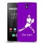 שחקן טניס כיסוי מגן קשיח בעיצוב אישי עם השם שלך ל OnePlus One יחידה אחת סקרין מובייל