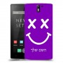 סמיילי כיסוי מגן קשיח בעיצוב אישי עם השם שלך ל OnePlus One יחידה אחת סקרין מובייל