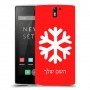 שלג כיסוי מגן קשיח בעיצוב אישי עם השם שלך ל OnePlus One יחידה אחת סקרין מובייל