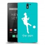 כדורגל - אישה כיסוי מגן קשיח בעיצוב אישי עם השם שלך ל OnePlus One יחידה אחת סקרין מובייל