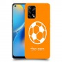 כדורגל - כדור כיסוי מגן קשיח בעיצוב אישי עם השם שלך ל Oppo A74 יחידה אחת סקרין מובייל