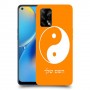 סמל יינג יאנג - סין כיסוי מגן קשיח בעיצוב אישי עם השם שלך ל Oppo A74 יחידה אחת סקרין מובייל