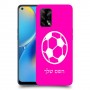 כדורגל - כדור כיסוי מגן קשיח בעיצוב אישי עם השם שלך ל Oppo A74 יחידה אחת סקרין מובייל