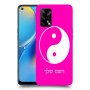 סמל יינג יאנג - סין כיסוי מגן קשיח בעיצוב אישי עם השם שלך ל Oppo A74 יחידה אחת סקרין מובייל