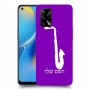סקספון כיסוי מגן קשיח בעיצוב אישי עם השם שלך ל Oppo A74 יחידה אחת סקרין מובייל