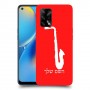 סקספון כיסוי מגן קשיח בעיצוב אישי עם השם שלך ל Oppo A74 יחידה אחת סקרין מובייל