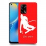סקִי כיסוי מגן קשיח בעיצוב אישי עם השם שלך ל Oppo A74 יחידה אחת סקרין מובייל