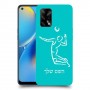 שחקן כדורעף כיסוי מגן קשיח בעיצוב אישי עם השם שלך ל Oppo A74 יחידה אחת סקרין מובייל
