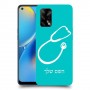 רופא סטטוסקופ כיסוי מגן קשיח בעיצוב אישי עם השם שלך ל Oppo A74 יחידה אחת סקרין מובייל