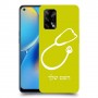 רופא סטטוסקופ כיסוי מגן קשיח בעיצוב אישי עם השם שלך ל Oppo A74 יחידה אחת סקרין מובייל