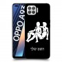 תאומים כיסוי מגן קשיח בעיצוב אישי עם השם שלך ל Oppo A93 יחידה אחת סקרין מובייל