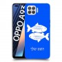דגים כיסוי מגן קשיח בעיצוב אישי עם השם שלך ל Oppo A93 יחידה אחת סקרין מובייל