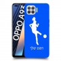 כדורגל - אישה כיסוי מגן קשיח בעיצוב אישי עם השם שלך ל Oppo A93 יחידה אחת סקרין מובייל