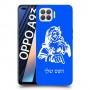 סנטה קלאוס כיסוי מגן קשיח בעיצוב אישי עם השם שלך ל Oppo A93 יחידה אחת סקרין מובייל