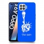 פסל החירות כיסוי מגן קשיח בעיצוב אישי עם השם שלך ל Oppo A93 יחידה אחת סקרין מובייל