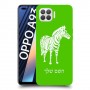 זברה כיסוי מגן קשיח בעיצוב אישי עם השם שלך ל Oppo A93 יחידה אחת סקרין מובייל