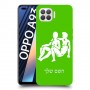 תאומים כיסוי מגן קשיח בעיצוב אישי עם השם שלך ל Oppo A93 יחידה אחת סקרין מובייל