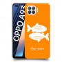 דגים כיסוי מגן קשיח בעיצוב אישי עם השם שלך ל Oppo A93 יחידה אחת סקרין מובייל