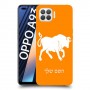 שור כיסוי מגן קשיח בעיצוב אישי עם השם שלך ל Oppo A93 יחידה אחת סקרין מובייל