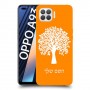 עץ כיסוי מגן קשיח בעיצוב אישי עם השם שלך ל Oppo A93 יחידה אחת סקרין מובייל