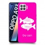 דגים כיסוי מגן קשיח בעיצוב אישי עם השם שלך ל Oppo A93 יחידה אחת סקרין מובייל