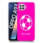 כדורגל - כדור כיסוי מגן קשיח בעיצוב אישי עם השם שלך ל Oppo A93 יחידה אחת סקרין מובייל