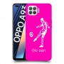 שחקן כדורגל כיסוי מגן קשיח בעיצוב אישי עם השם שלך ל Oppo A93 יחידה אחת סקרין מובייל