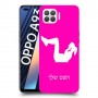 אימון ספורט - אישה כיסוי מגן קשיח בעיצוב אישי עם השם שלך ל Oppo A93 יחידה אחת סקרין מובייל