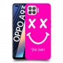 סמיילי כיסוי מגן קשיח בעיצוב אישי עם השם שלך ל Oppo A93 יחידה אחת סקרין מובייל