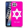 מגן דוד - ישראל כיסוי מגן קשיח בעיצוב אישי עם השם שלך ל Oppo A93 יחידה אחת סקרין מובייל