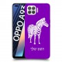 זברה כיסוי מגן קשיח בעיצוב אישי עם השם שלך ל Oppo A93 יחידה אחת סקרין מובייל