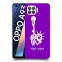 פסל החירות כיסוי מגן קשיח בעיצוב אישי עם השם שלך ל Oppo A93 יחידה אחת סקרין מובייל