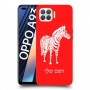 זברה כיסוי מגן קשיח בעיצוב אישי עם השם שלך ל Oppo A93 יחידה אחת סקרין מובייל