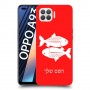 דגים כיסוי מגן קשיח בעיצוב אישי עם השם שלך ל Oppo A93 יחידה אחת סקרין מובייל