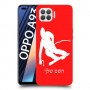 סקִי כיסוי מגן קשיח בעיצוב אישי עם השם שלך ל Oppo A93 יחידה אחת סקרין מובייל